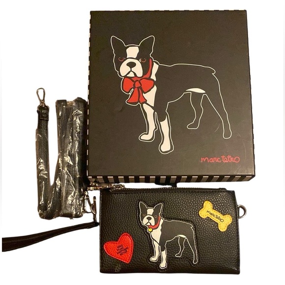 NWOT Marc Tetro Women’s Black Wristlet Wallet & Crossbody - Picture 3 of 8